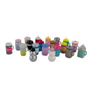 LOL Surprise Doll Cup Lot of‎ 20 Mason Jar Milk Tumbler Bottle Pop Cat Toy